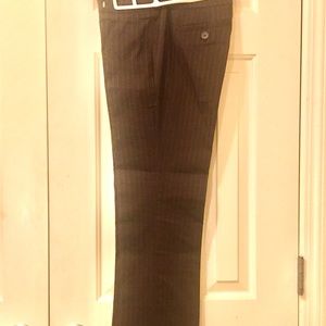 NWOT New York & Company Brown Pinstriped slacks Size 4 Petite